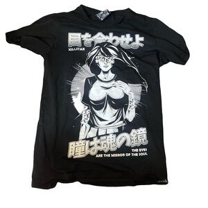 Killstar Black and White Goth Graphic Tee